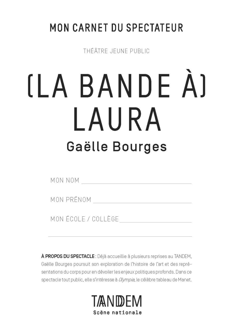 Tandem - Carnet LA BANDE À LAURA<br>• Avr. 2022