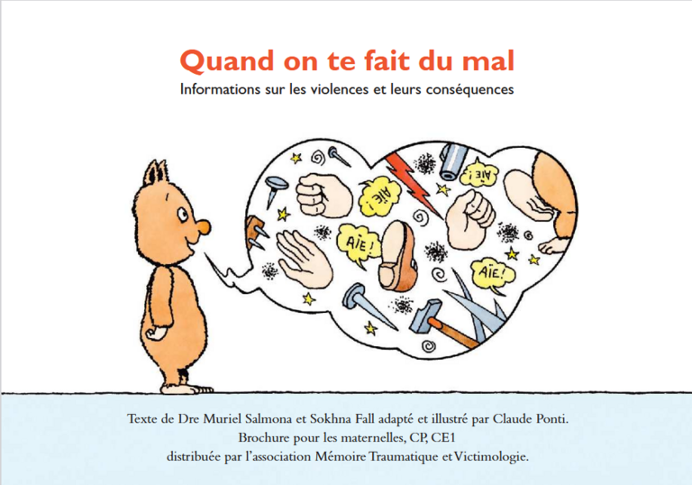 Tandem - « Quand on te fait du mal » brochure illustrée | Muriel Salmona et Claude Ponti