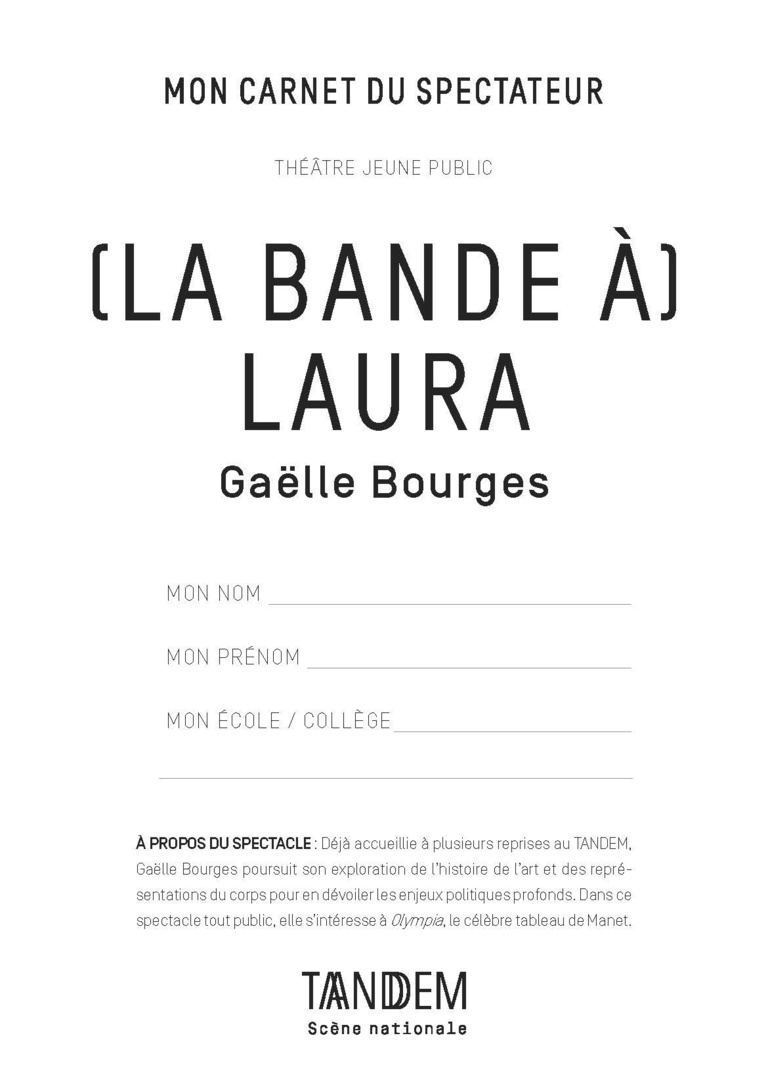 Tandem - Carnet LA BANDE À LAURA<br>• Avr. 22